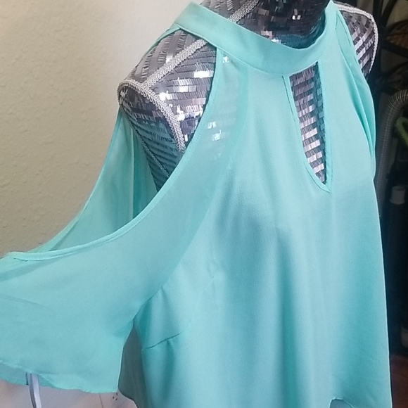 Seafoam/Mint Top ...NWOT - Picture 2 of 9